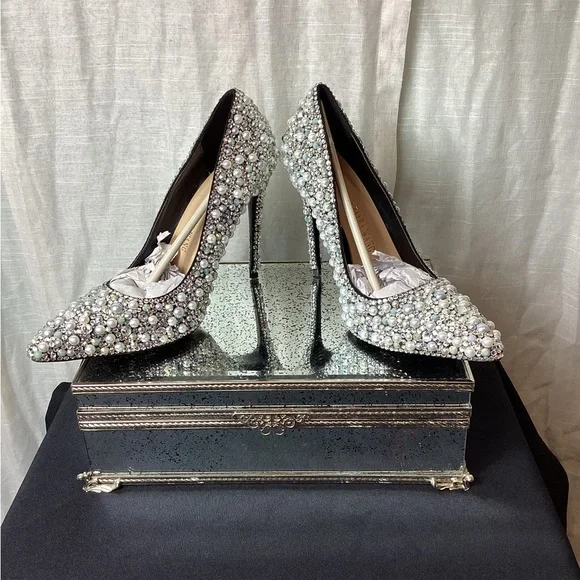Azalea Wang Diamond&Pearls stiletto heels; Size: 10 - Picture 5 of 7
